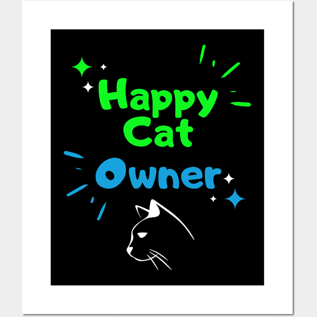 Happy Cat Owner Wall Art by LAWRENCE GIULIANI